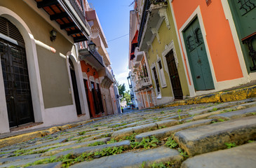 Old City of San Juan, Puerto Rico - obrazy, fototapety, plakaty