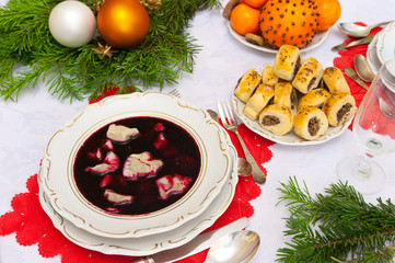 Christmas dinner - borstch