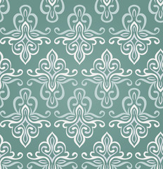 seamless vintage pattern in blue colors