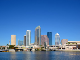 Fototapeta na wymiar Tampa Skyline