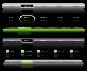 Editable Website Navigation Templates - Vector