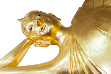 Golden Buddha, Isolated on white