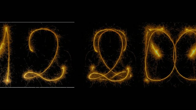 Silvester 2012 2013 Wunderkerzen