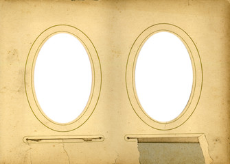 ancient photo album page background