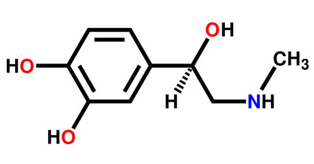 Adrenaline structural formula