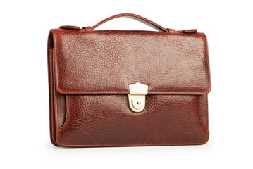 Briefcase isolated on the white