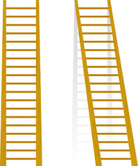 Vector illustration of a wooden staircase