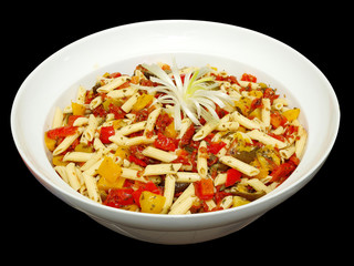 pasta salad in a bowl