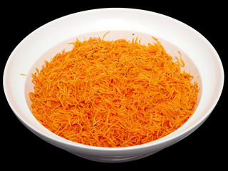 grated carrots
