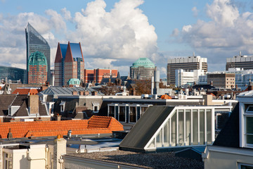 Skyline of The Hague, Dutch governmental city