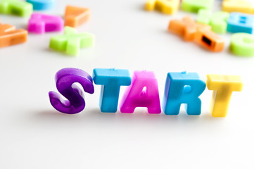 Fototapeta premium Start word