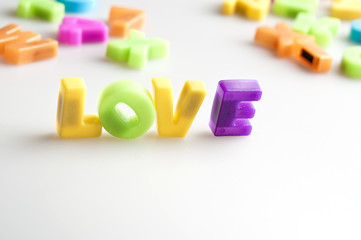 Naklejka premium Love word