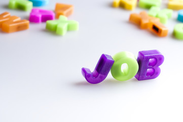 Fototapeta premium Job word