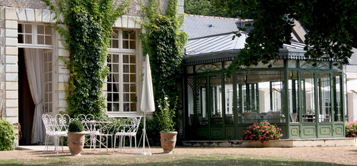 Veranda et salon de jardin