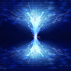 fiber optics and circuit board ,technology background