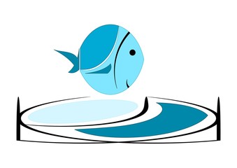 logo pêche ou plongée