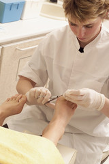 Pédicure - Soins sur une patiente