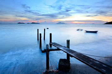 sunset pier © leungchopan