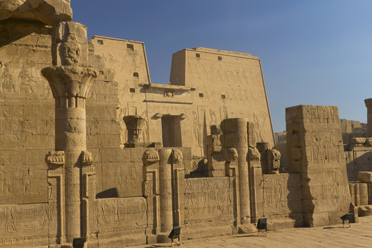 General view of the temple of Horus (Edfu, Egypt)