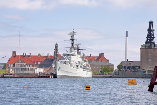 The frigate PEDER SKRAM in Copenhagen