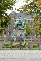 Obraz premium Christian V statue in Copenhagen