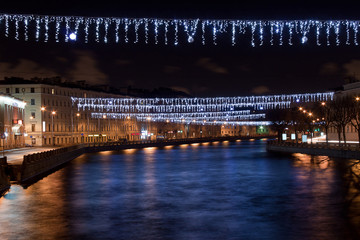 Fototapeta na wymiar Fontanka river. St. Petersburg, Russia