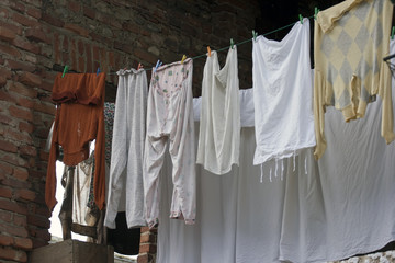 drying clothes