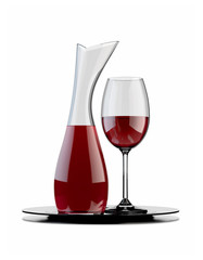 rotwein karaffe und glas v2