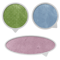 bubble talk  recycled paper craft