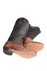 Cowboy boots isolated over white with clipping path - 38033320
