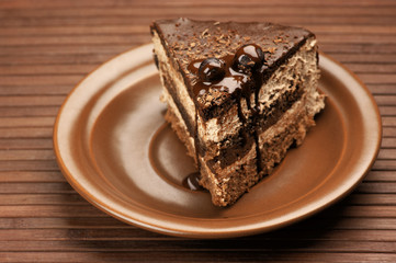 Homemade chocolate cake