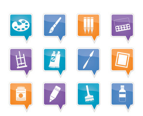 painter, drawing and painting icons