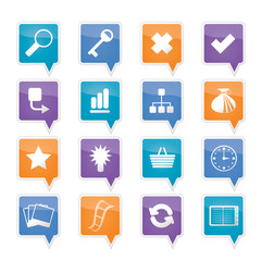 Business and office icons - vector icon set