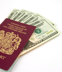 uk passport and dollars