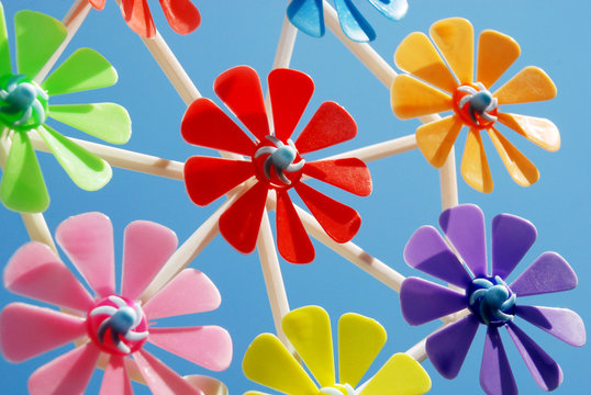 Colorful Pinwheel toys 4