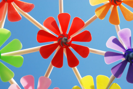 Colorful Pinwheel toys 3
