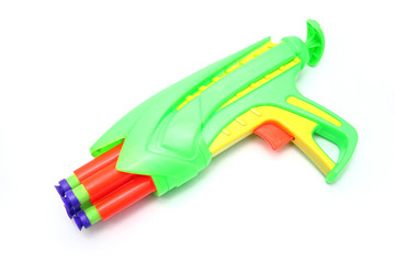 Isolated Toy Foam Dart Gun