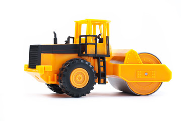 Yellow asphalt spreader
