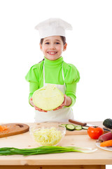 Little cooker with cabbage