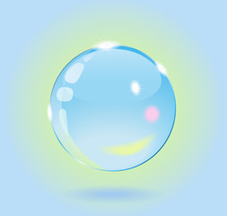 Glass ball.