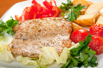 Pork Steak with Vegetables