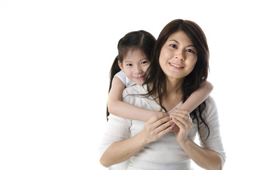 asian mother and daugther