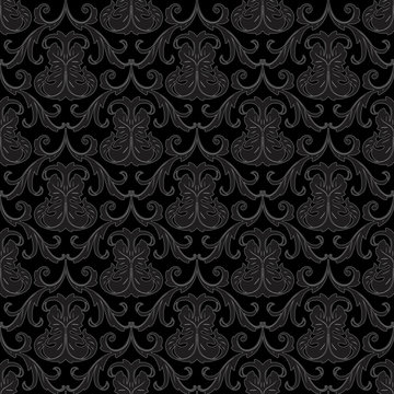 seamless black wallpaper pattern