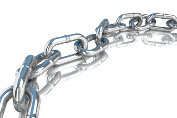 Obraz premium metal chain