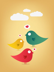 love design with birds