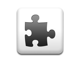 Boton cuadrado blanco puzzle