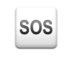 Boton cuadrado blanco SOS