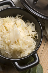 Fresh pickled cabbage - traditional polish sauerkraut