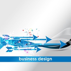 business concept design with arrows