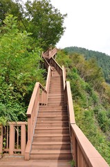 展望台への階段